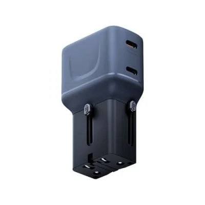 Energea TravelGo Adapter 30 2 Port USB-C 30W PD Travel Adapter - Indigo Blue